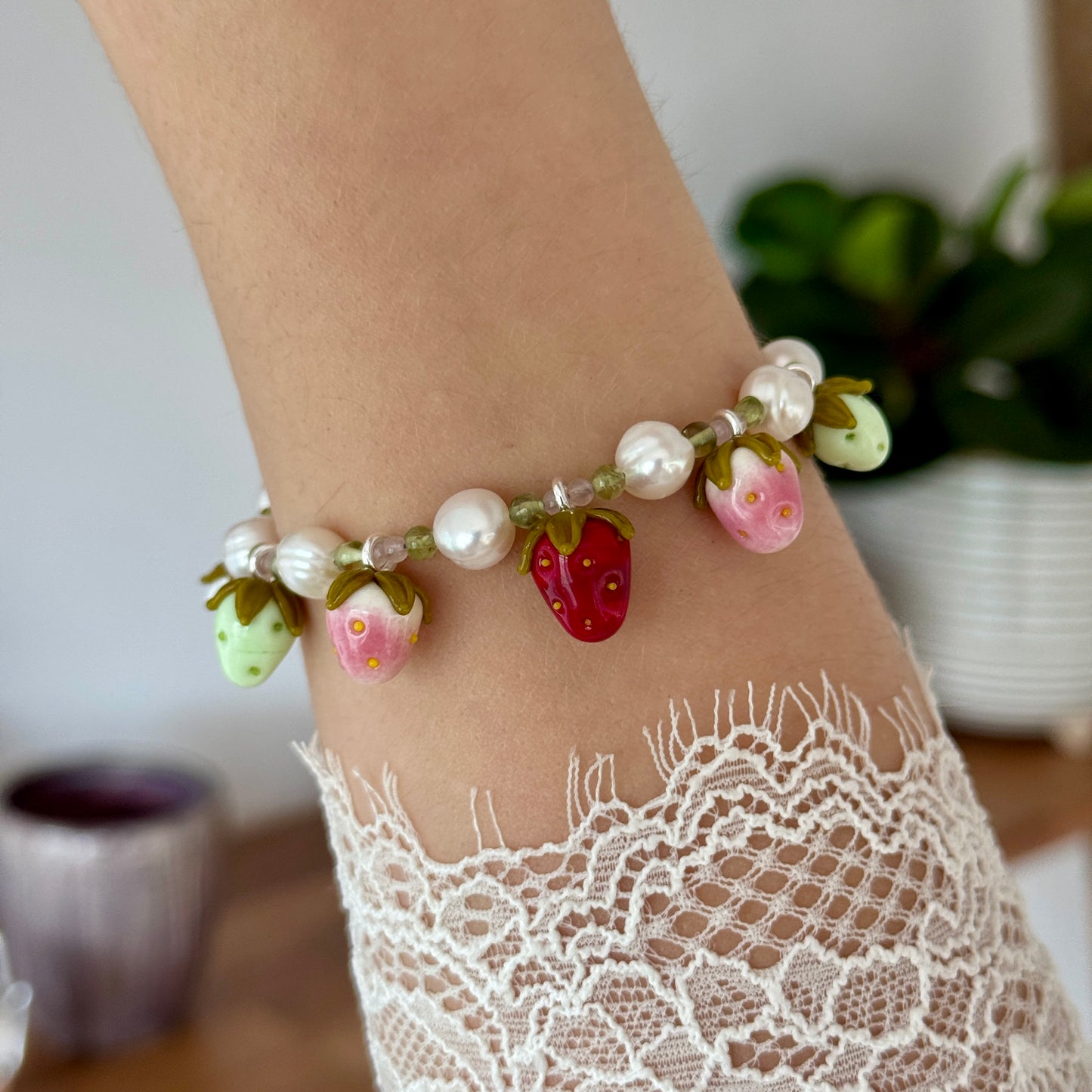Strawberry Cycle Bracelet