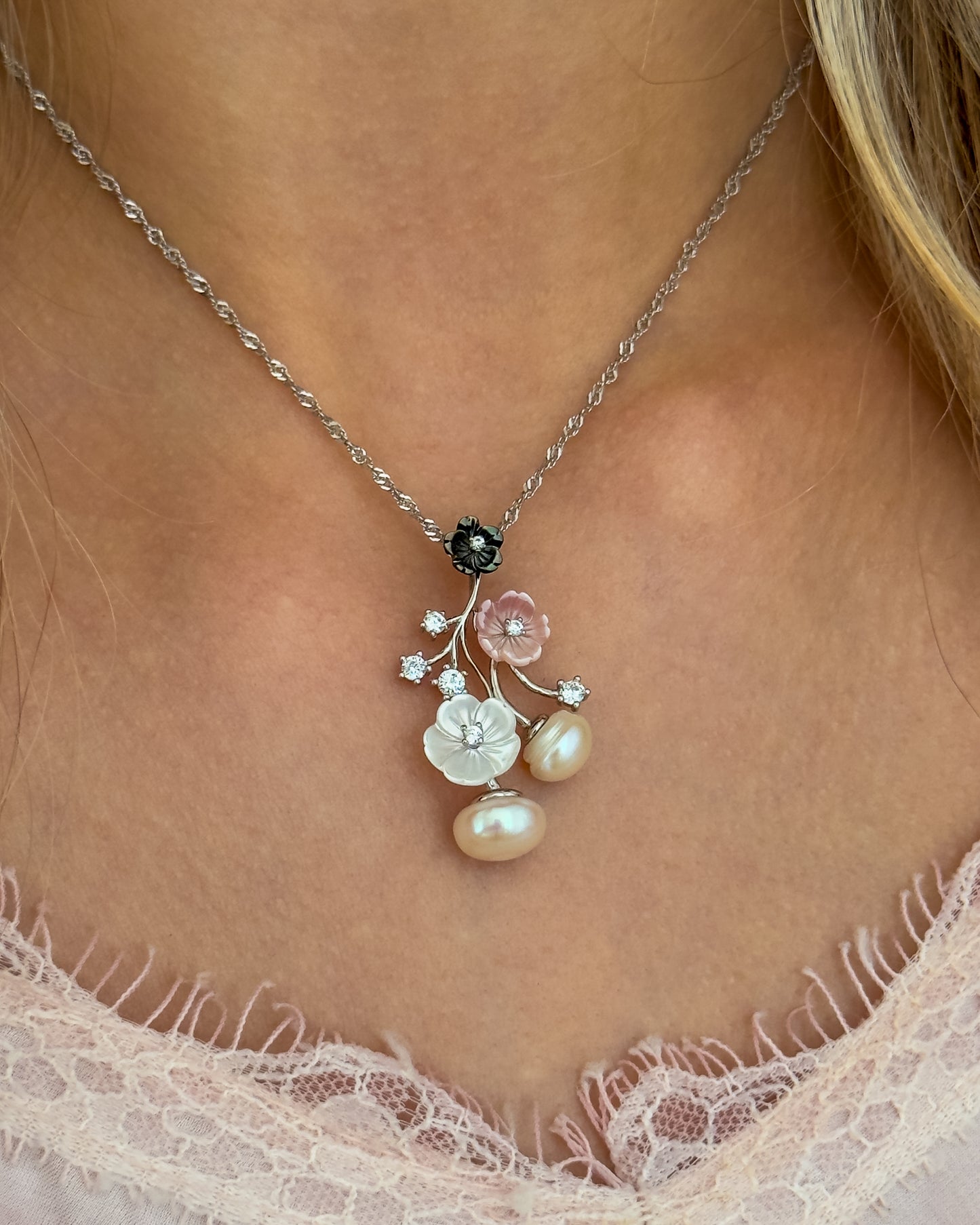 Petals of Pearls Necklace