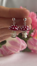 Load and play video in Gallery viewer, Mushroom Earrings