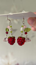 Load and play video in Gallery viewer, Raspberry Swirl Earrings