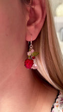 Load and play video in Gallery viewer, Raspberry Swirl Earrings