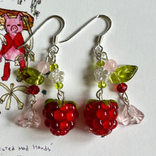 Load image into Gallery viewer, Raspberry Swirl Earrings