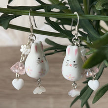Load image into Gallery viewer, Porcelain Heart Earrings