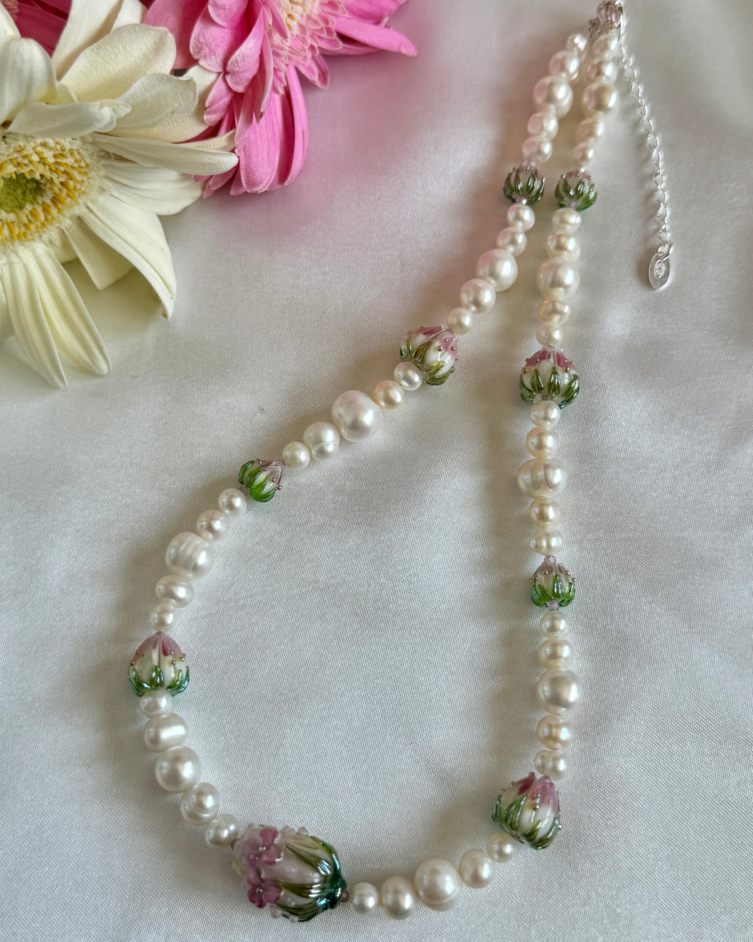 Strawberry Flower Necklace