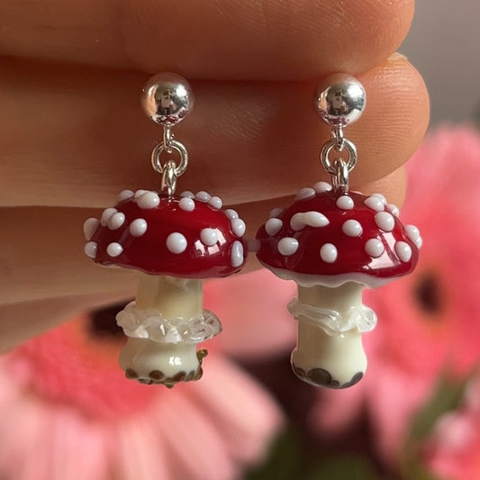 Mushroom Earrings