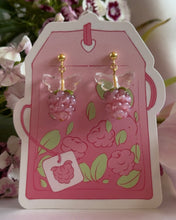Load image into Gallery viewer, Raspberry Fairy Earrings in Pink
