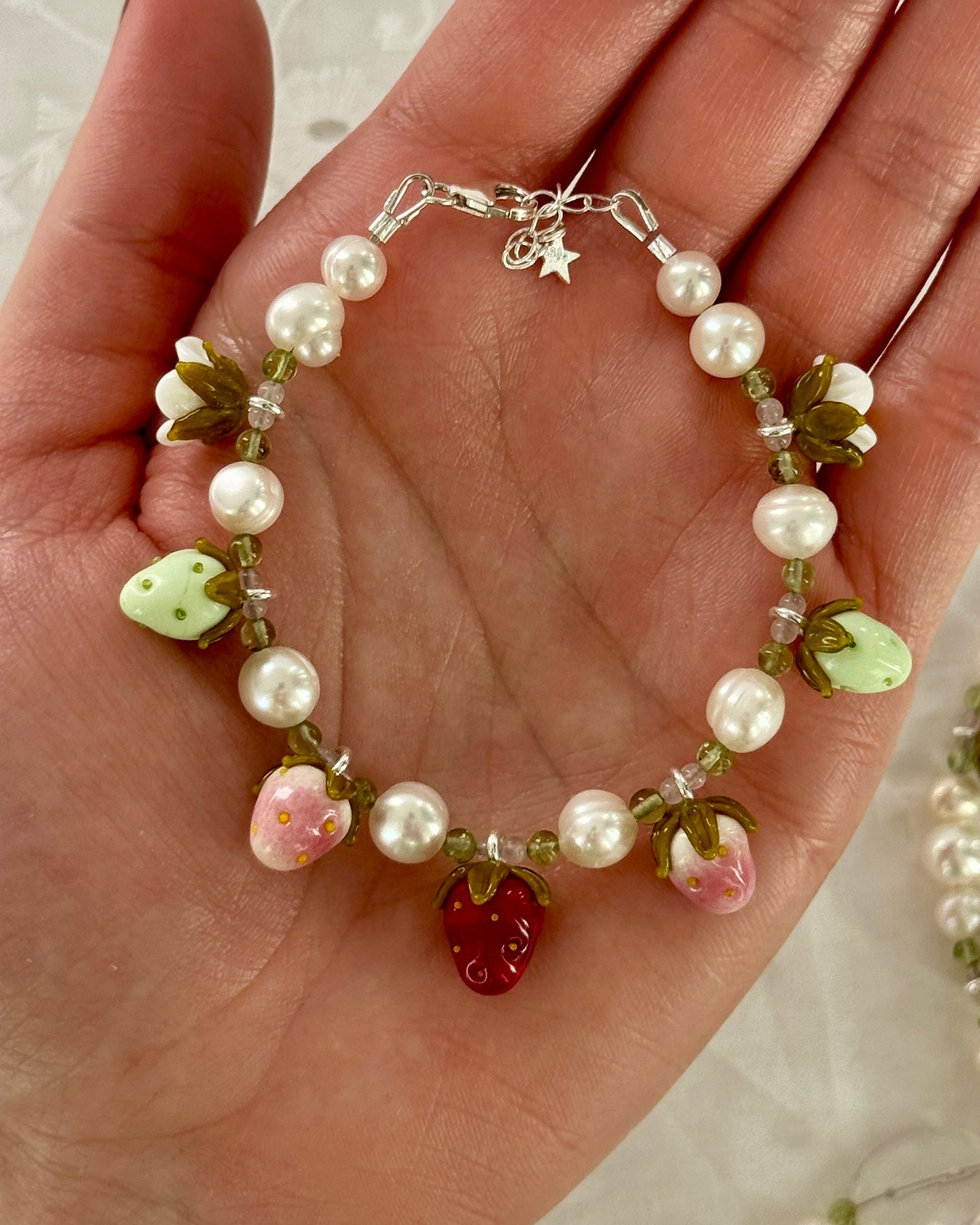 Strawberry Cycle Bracelet