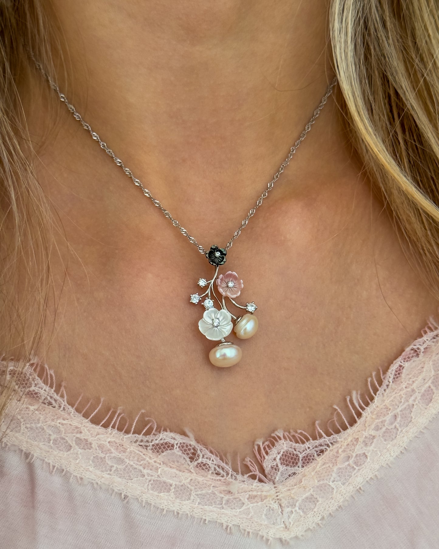 Petals of Pearls Necklace