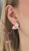 Load and play video in Gallery viewer, Blush Bun Earrings
