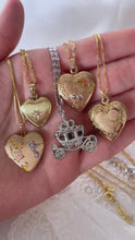 Load and play video in Gallery viewer, Vintage Heart Locket Necklace 2.0
