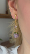 Load and play video in Gallery viewer, Violet Vine Earrings
