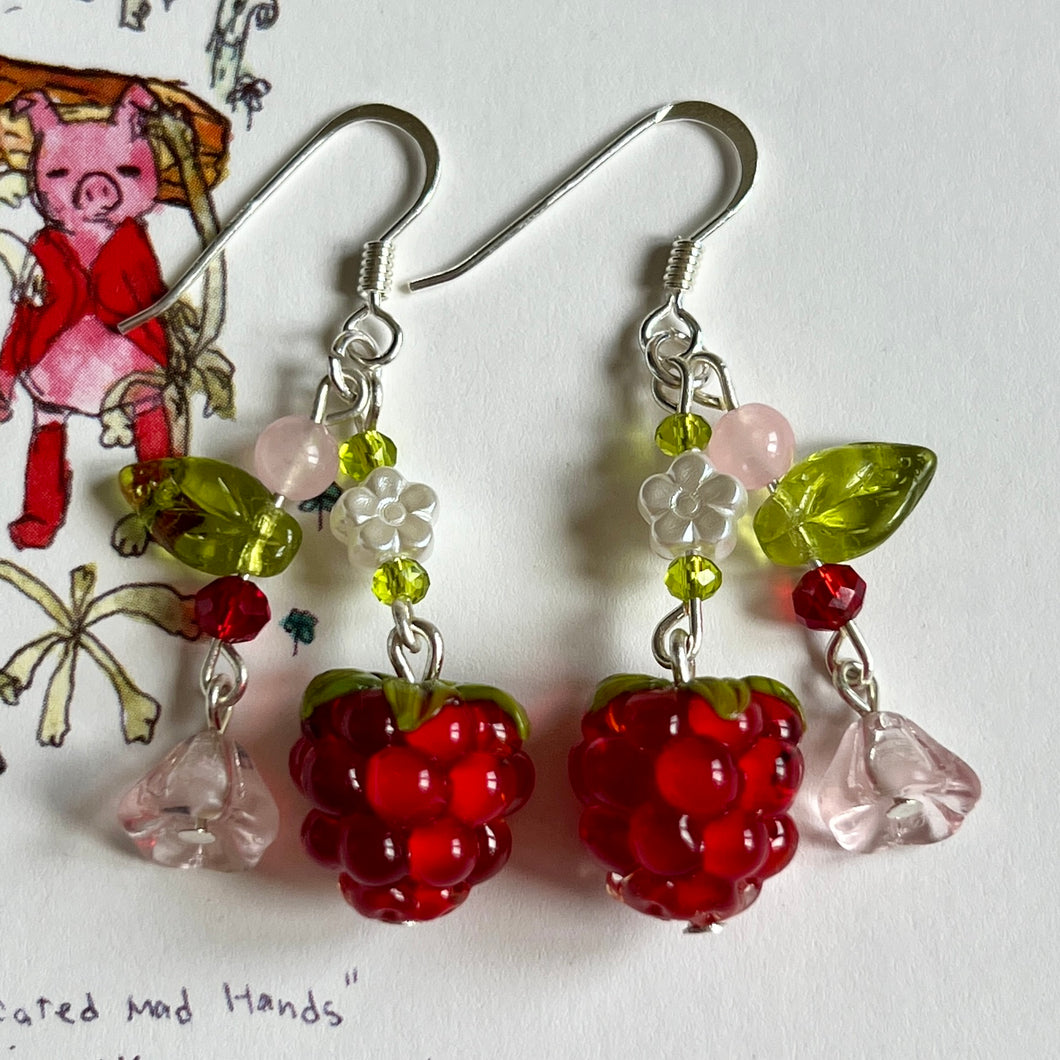 PRE-ORDER Raspberry Swirl Earrings